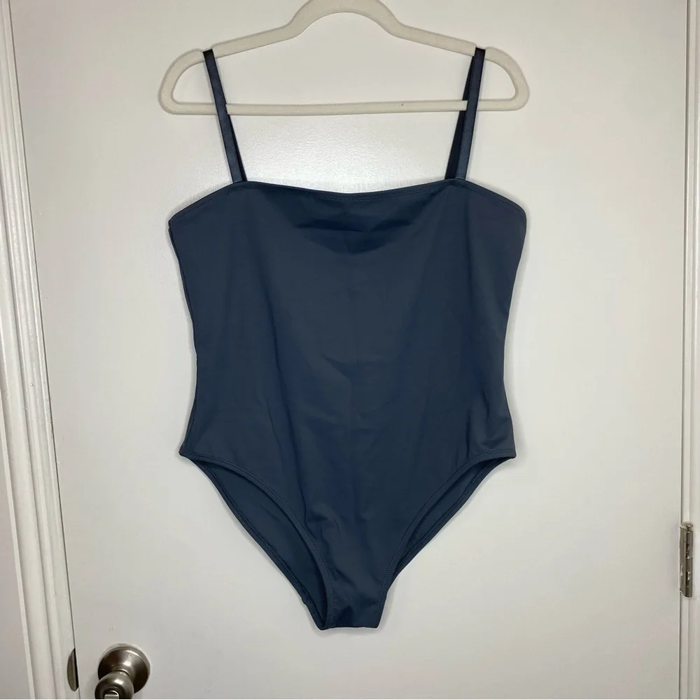 NEW!! SKIMS SHAPING SWIM CAMI ONE PIECE ~ Gunmetal